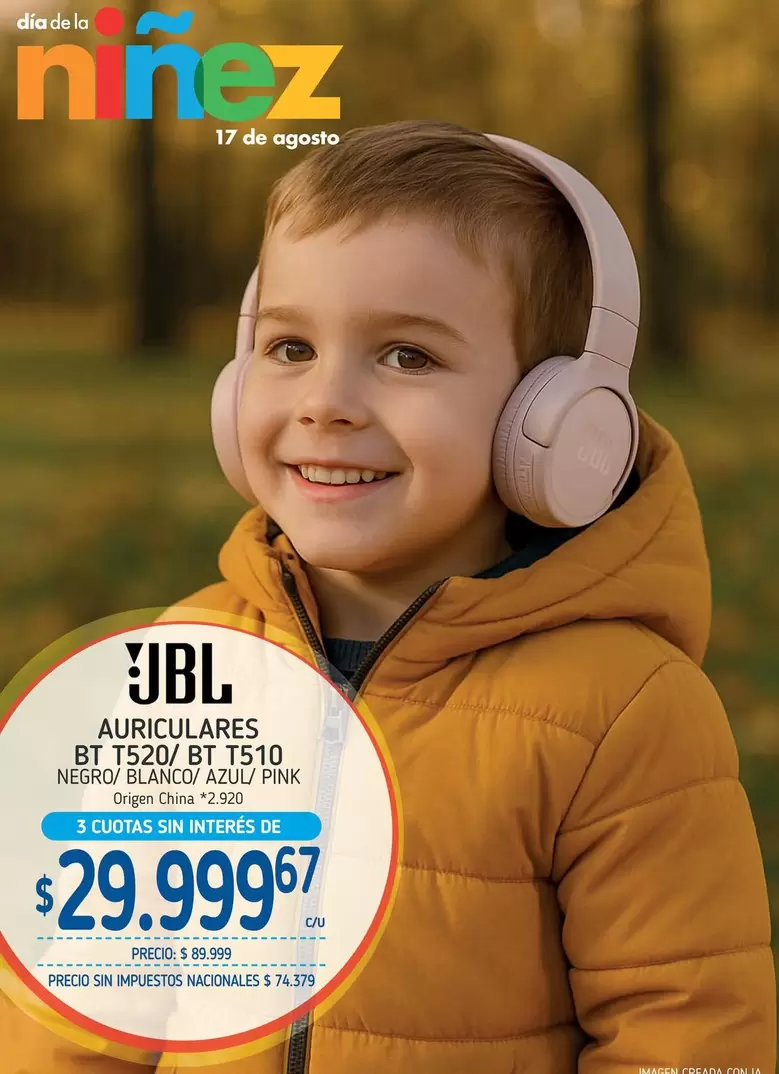 JBL - AURICULARES BT T520/BT T510