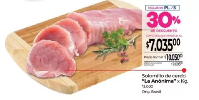 La Anónima - Solomillo de cerdo
