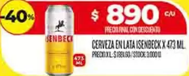 Isenbeck - CERVEZA EN LATA ISENBECK X 473 ML