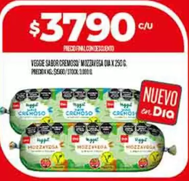 Dia - VEGGIE SABOR CREMOSO MOZZAVEGA DIA