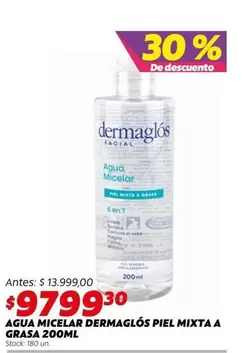 Dermaglós - AGUA MICELAR PIEL MIXTA A GRASA