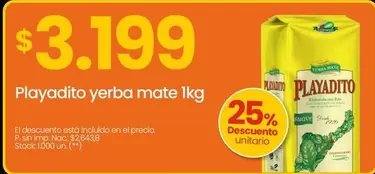 Playadito - yerba mate 1kg