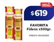 Favorita - Fideos x500gr.