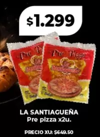 La Santiagueña - Pre pizza x2u.