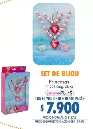 princesas - SET DE BIJOU Princesas