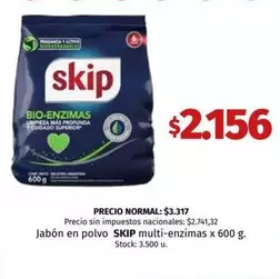 Skip - Jabón en polvo multi-enzimas