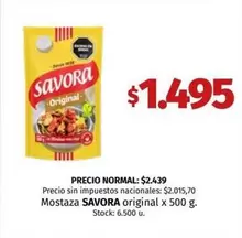 Savora - Mostaza original