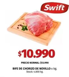 Swift - BIFE DE CHORIZO DE NOVILLO x kg