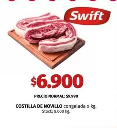 Swift - COSTILLA DE NOVILLO congelada x kg