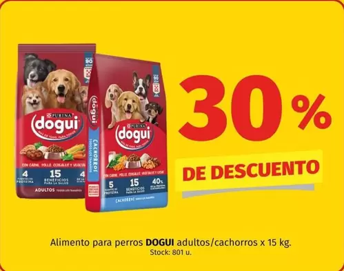 dogui - Alimento para perros adultos/cachorros x 15 kg