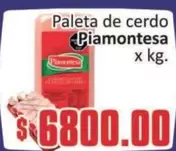 Piamontesa - Paleta de cerdo