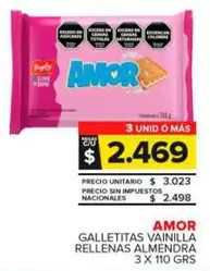 Amor - Galletitas Vainilla Rellenas Almendra 
