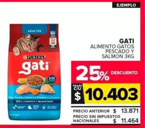 Gati - Alimento Gatos Pescado Y Salmon