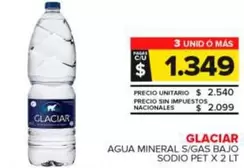 Glaciar - Agua Mineral S/Gas Bajo Sodio 