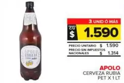 Apolo - Cerveza Rubia