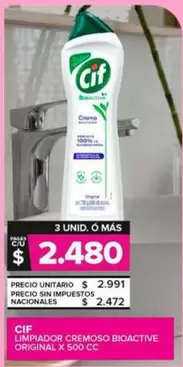 Cif - Limpiador Cremoso Bioactive Original