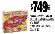 X$ - GALLETITAS MEDIATARDE