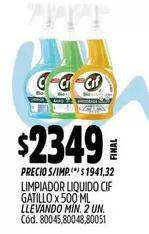 Cif - LIMPIADOR LIQUIDO GATILLO