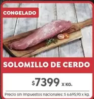 X$ - SOLOMILLO DE CERDO