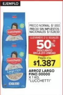 Lucchetti - ARROZ LARGO FINO 00000