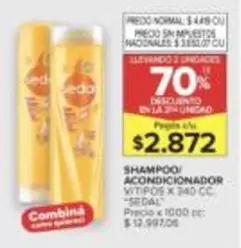 Sedal - SHAMPOO/ACONDICIONADOR