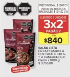 La Campagnola - SALSA LISTA PIZZA/POMAROLA