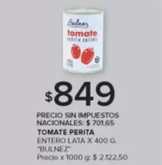 X$ - TOMATE PERITA