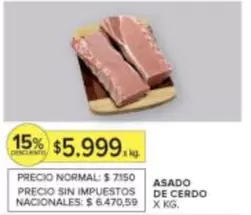 X$ - ASADO DE CERDO
