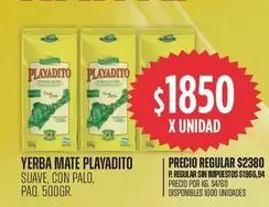 Playadito - YERBA MATE PLAYADITO