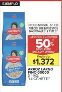 Lucchetti - ARROZ LARGO FINO 00000