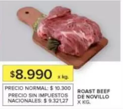 X$ - ROAST BEEF DE NOVILLO