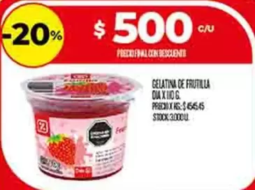 Dia - GELATINA DE FRUTILLA