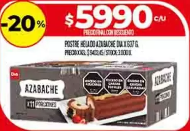POSTRE HELADO AZABACHE DIA