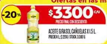 X$ - ACEITE GIRASOL CAÑUELAS