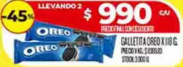Oreo - GALLETITA OREO X 118 G