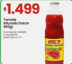 Dulcor - Tomate triturado