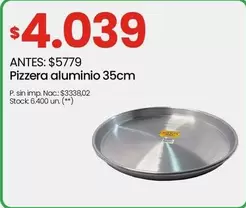 Pizzera aluminio 35cm