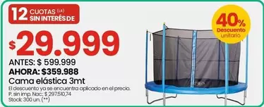Cama elástica