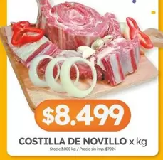 X$ - COSTILLA DE NOVILLO x kg