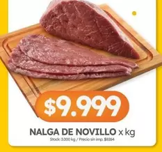 X$ - NALGA DE NOVILLO x kg