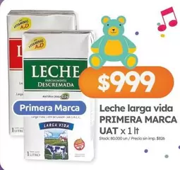 Primera marca - Leche larga vida