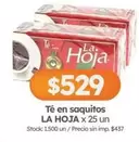 La Hoja - Té en saquitos