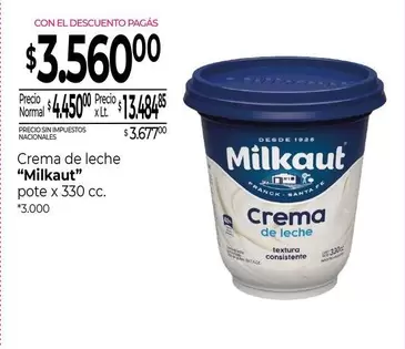 Milkaut - Crema de leche
