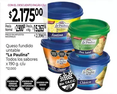 La paulina - Queso fundido untable