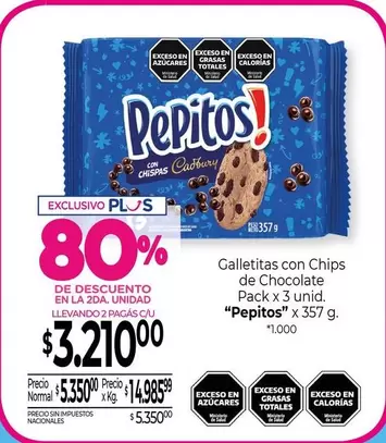 Pepitos - Galletitas con Chips de Chocolate