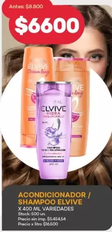 Elvive - ACONDICIONADOR / SHAMPOO ELVIVE