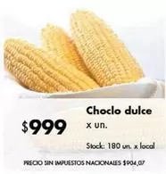 X$ - Choclo dulce