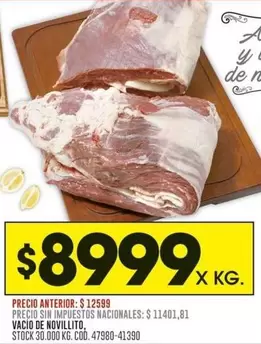 VACIO DE NOVILLITO