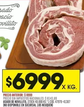 ASADO DE NOVILLITO