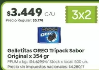 Oreo - Galletitas Tripack Sabor Original